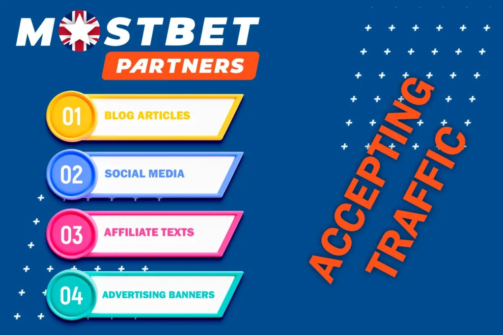 Traffic options for Mostbet partners